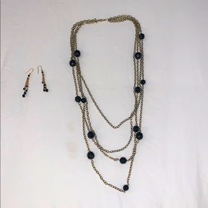 Necklace and earrings set